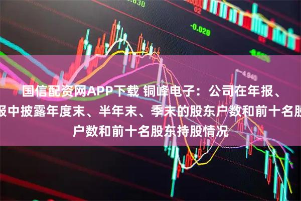 国信配资网APP下载 铜峰电子：公司在年报、半年报、季报中披露年度末、半年末、季末的股东户数和前十名股东持股情况