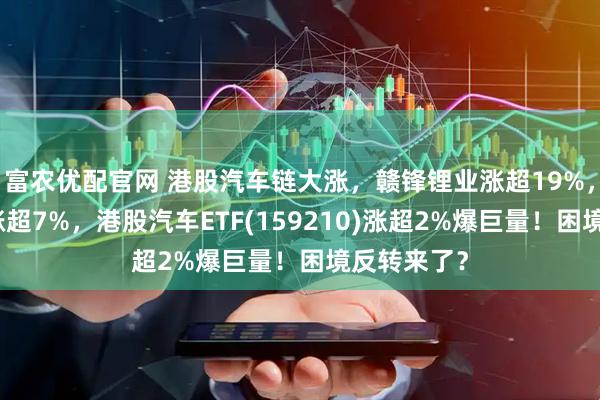 富农优配官网 港股汽车链大涨，赣锋锂业涨超19%，小鹏汽车涨超7%，港股汽车ETF(159210)涨超2%爆巨量！困境反转来了？